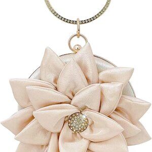 Luxury 3D Floral Handbag - Ideal Evening Companion for Weddings & Parties